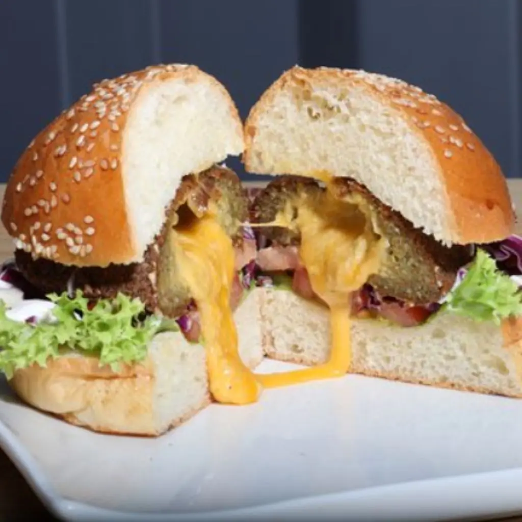 Falafel Burger Plate